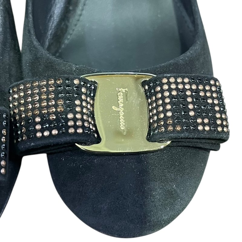 【美收精品】FERAGAMO黑色跟鞋 5-259-6