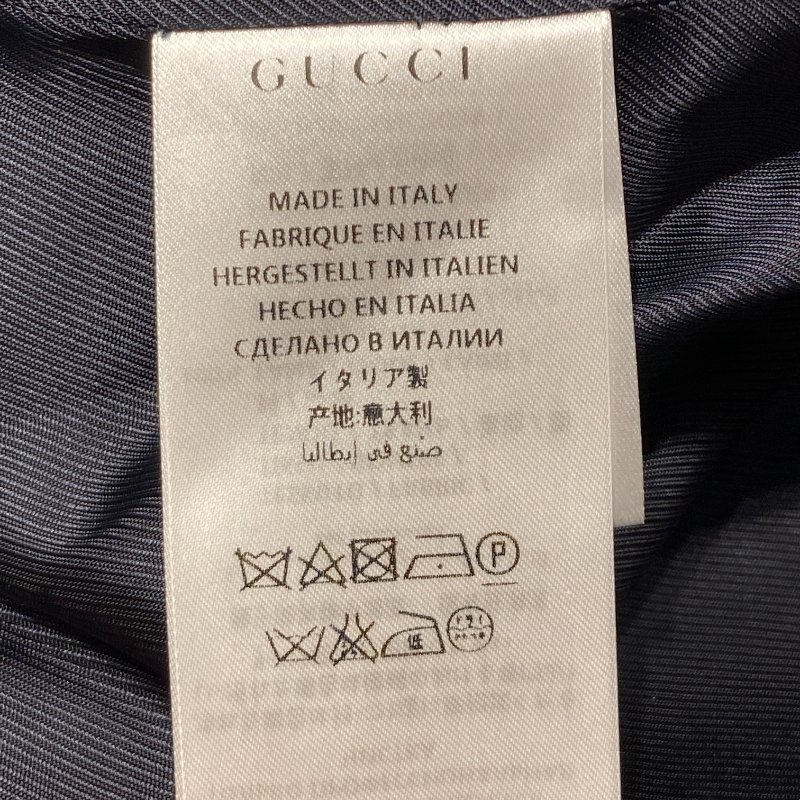 GUCCI 古馳 紅白藍三色羊毛大衣 金釦-12