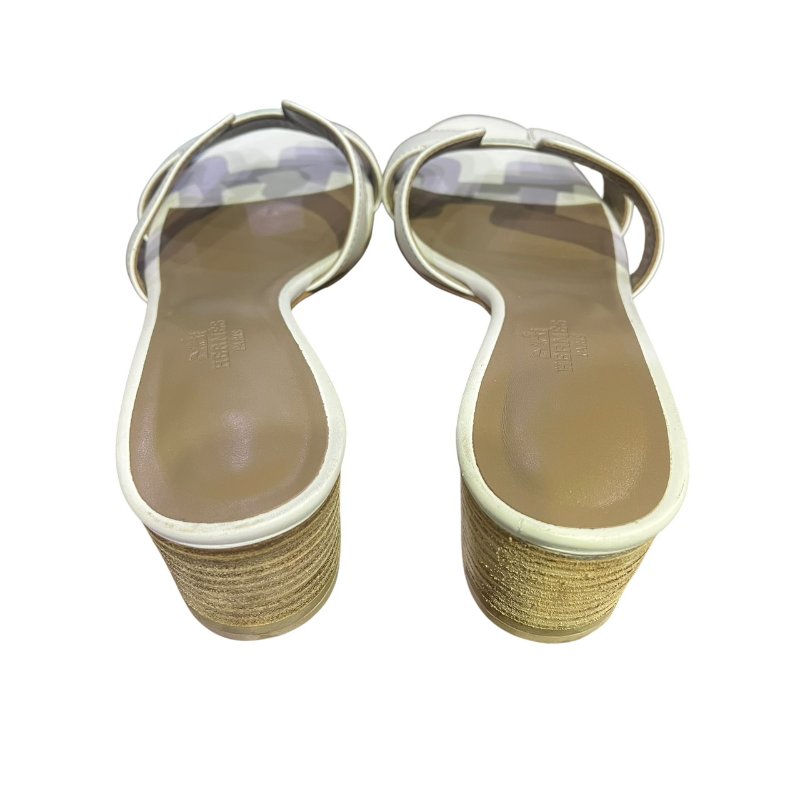 【美收精品】HERMES白色跟鞋 5-250-4