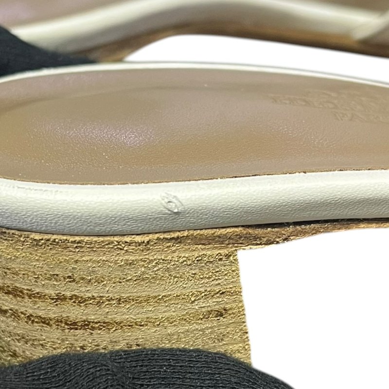 【美收精品】HERMES白色跟鞋 5-250-8