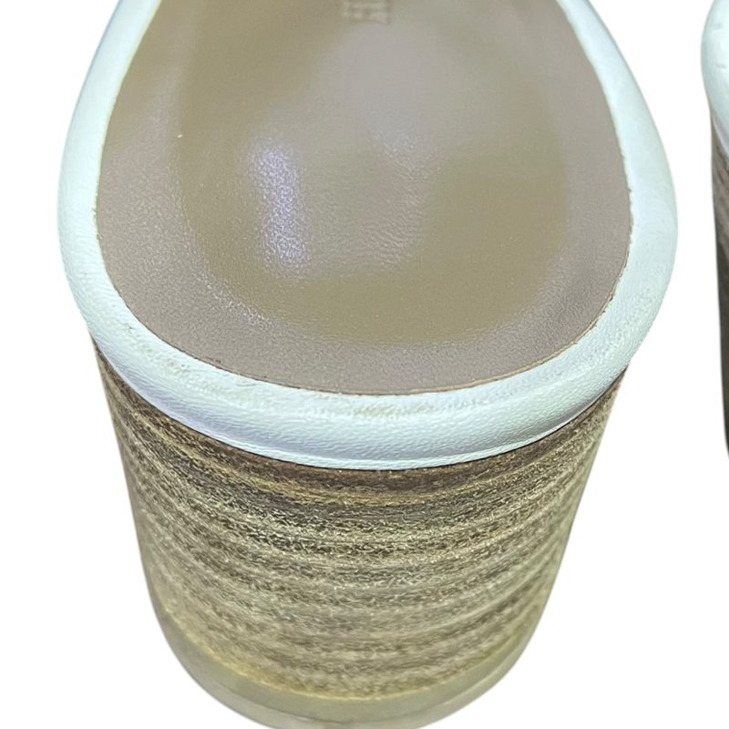【美收精品】HERMES白色跟鞋 5-250-9