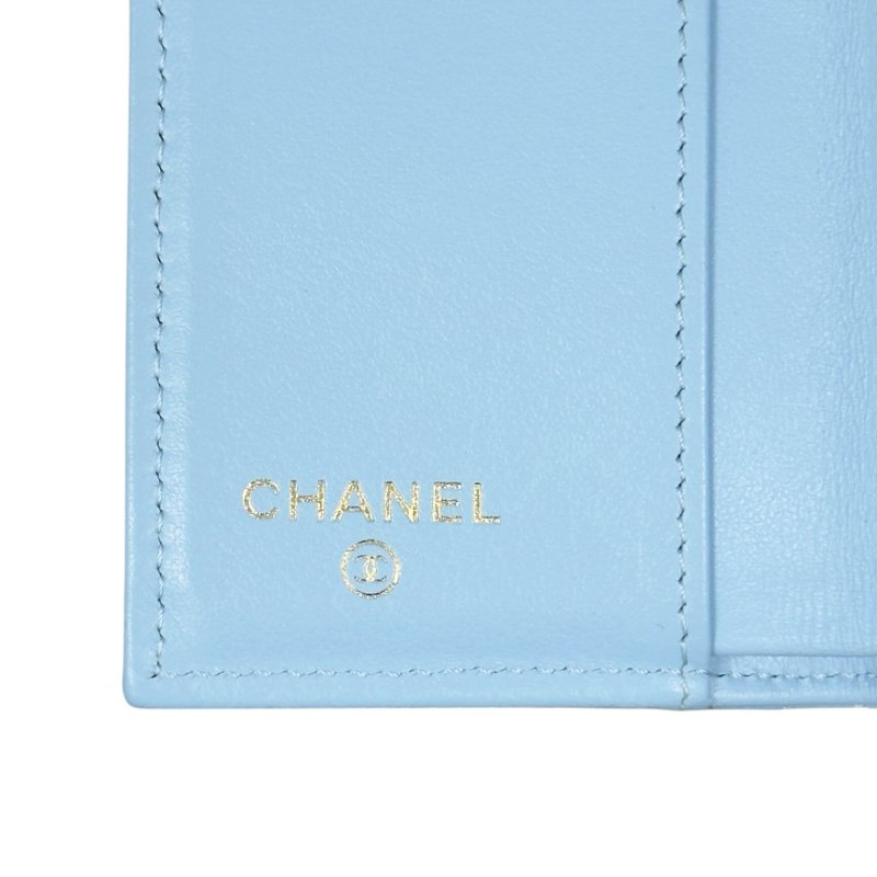 CHANEL CC 荔枝皮 多摺 迷你銀包-17