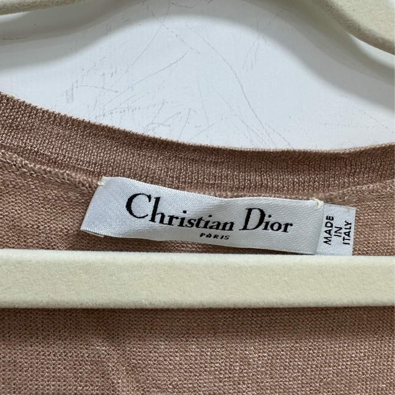 Dior/迪奧 奶茶色小蜜蜂logo針織衫 38碼-2