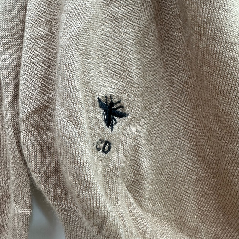 Dior/迪奧 奶茶色小蜜蜂logo針織衫 38碼-4