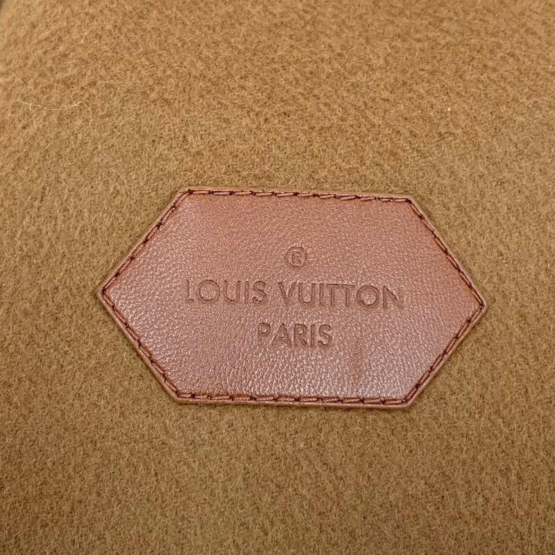 Louis Vuitton 深棕色内里老花满印绵羊毛大衣外套 S码-2