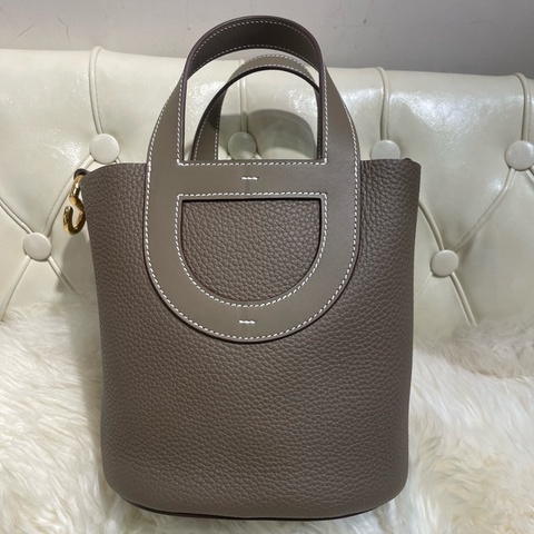 Hermès In The Loop 金扣18 大象灰