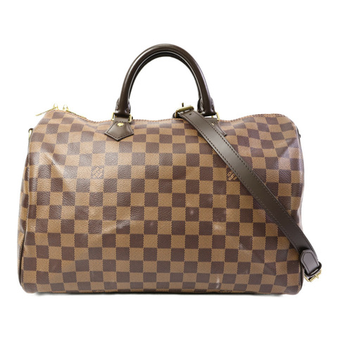 LOUIS VUITTON Damier Speedy Bandouliere 35手挽肩背兩用袋