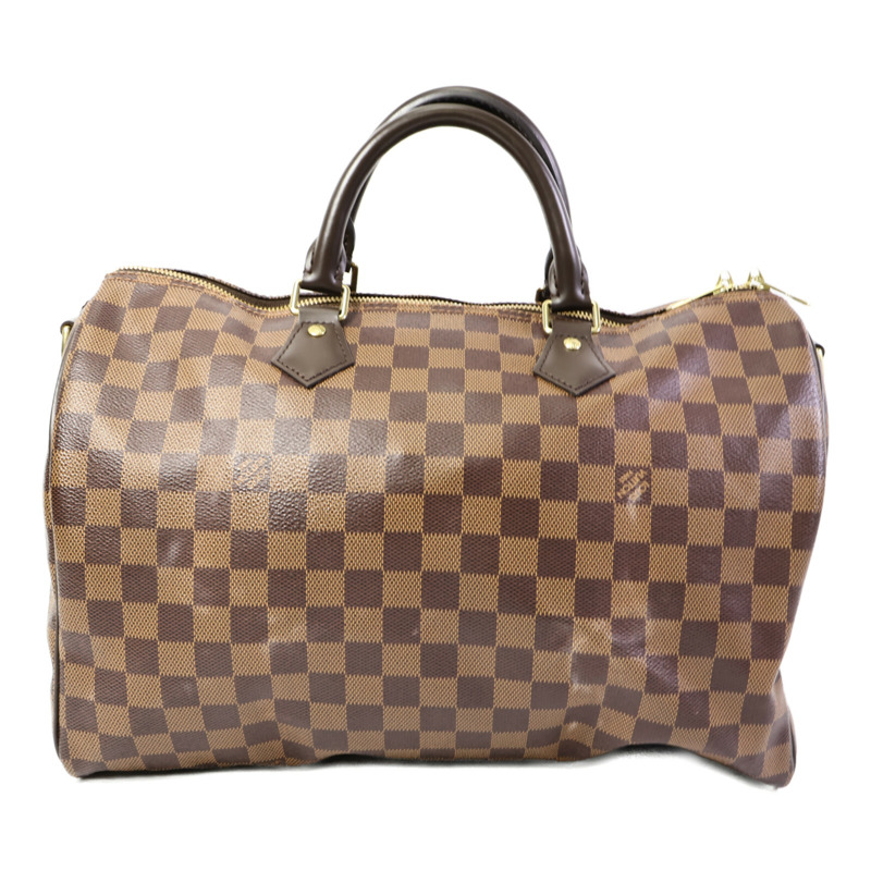 LOUIS VUITTON Damier Speedy Bandouliere 35手挽肩背兩用袋-1