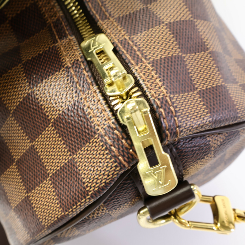 LOUIS VUITTON Damier Speedy Bandouliere 35手挽肩背兩用袋-14