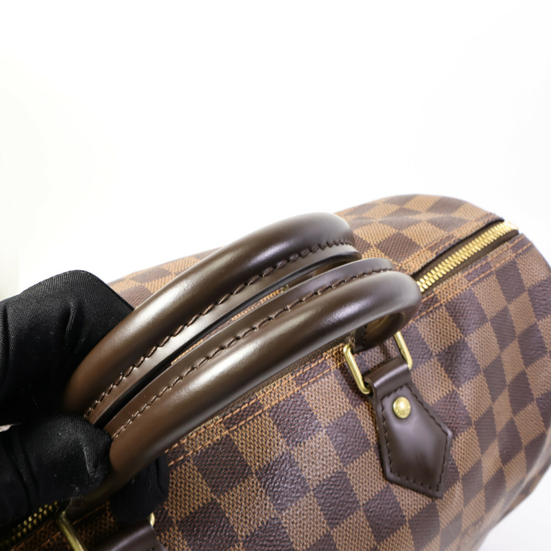 LOUIS VUITTON Damier Speedy Bandouliere 35手挽肩背兩用袋-16
