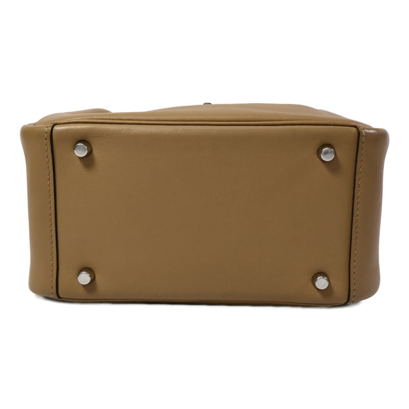 HERMES Swift皮革Mini Lindy手挽肩背兩用袋Chai/Mauve Sylvst-3