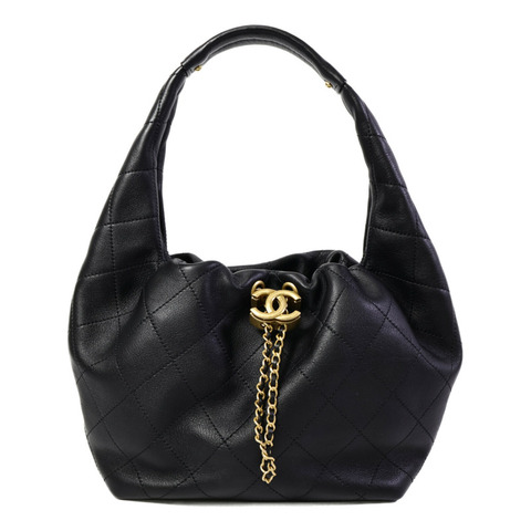 CHANEL 牛皮皮革Hobo肩背袋