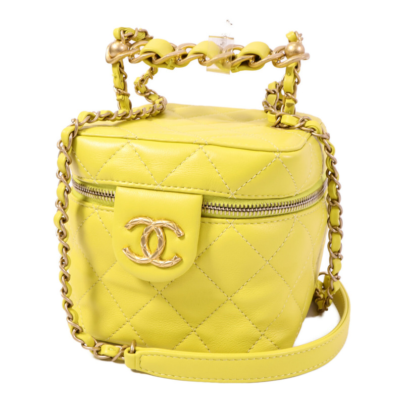 CHANEL 羊皮皮革Vanity Case手挽肩背兩用袋-2