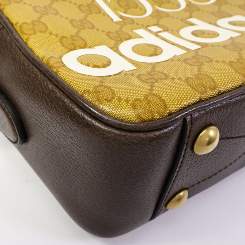 GUCCI 塗層帆布GUCCIxadidas GG Crystal肩背袋-11