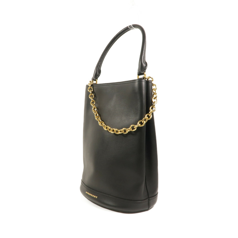 BURBERRY 牛皮皮革Prorsum Bucket Bag鏈帶手挽肩背兩用袋-2