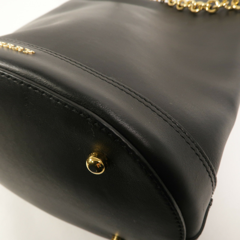 BURBERRY 牛皮皮革Prorsum Bucket Bag鏈帶手挽肩背兩用袋-10