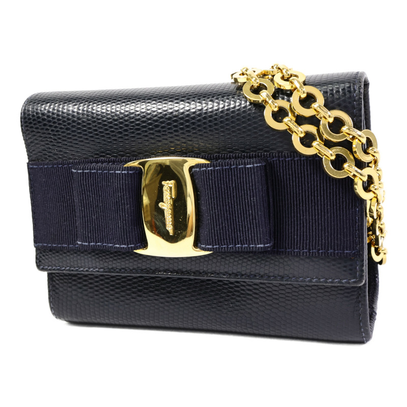 Salvatore Ferragamo 牛皮皮革Chain Shoulder Bag肩背袋-2