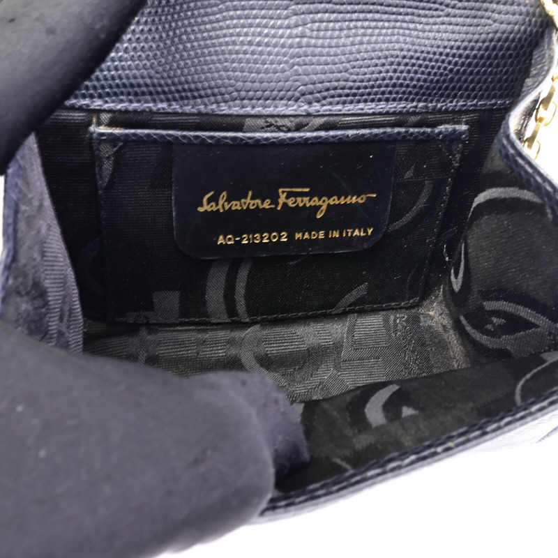 Salvatore Ferragamo 牛皮皮革Chain Shoulder Bag肩背袋-4