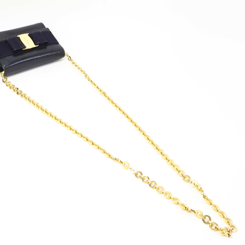 Salvatore Ferragamo 牛皮皮革Chain Shoulder Bag肩背袋-7