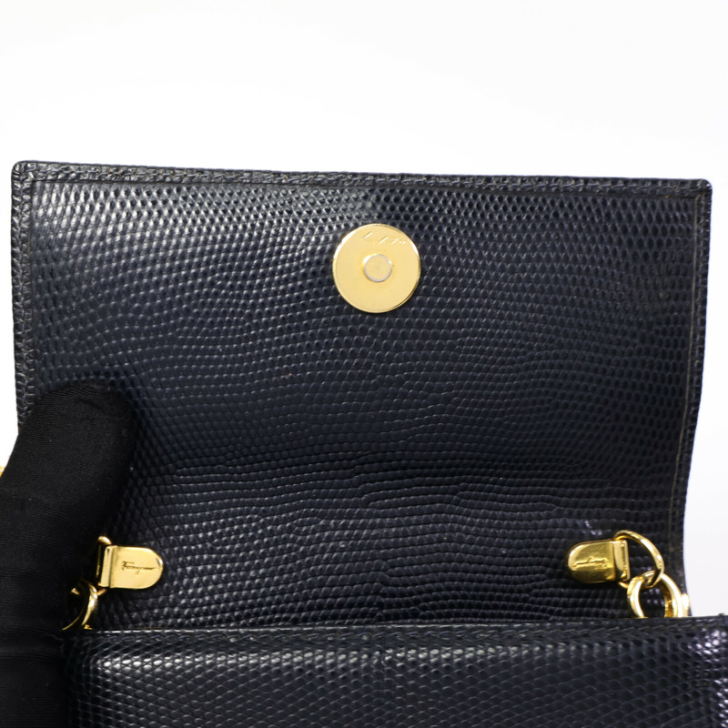 Salvatore Ferragamo 牛皮皮革Chain Shoulder Bag肩背袋-12