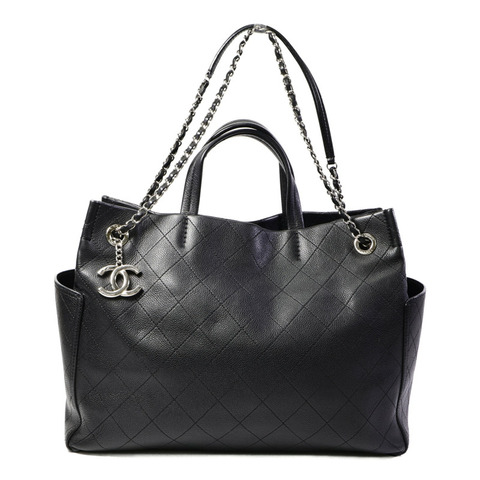 CHANEL 牛皮皮革CC Pocket Tote Bag手挽肩背兩用袋