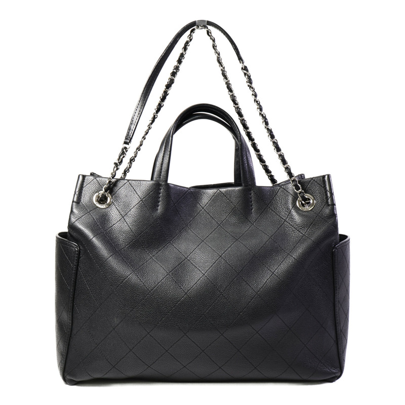CHANEL 牛皮皮革CC Pocket Tote Bag手挽肩背兩用袋-1