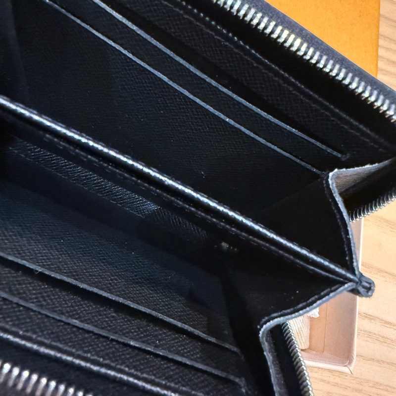Louis Vuitton LV 水波紋 零錢包 M60152 黑色-6
