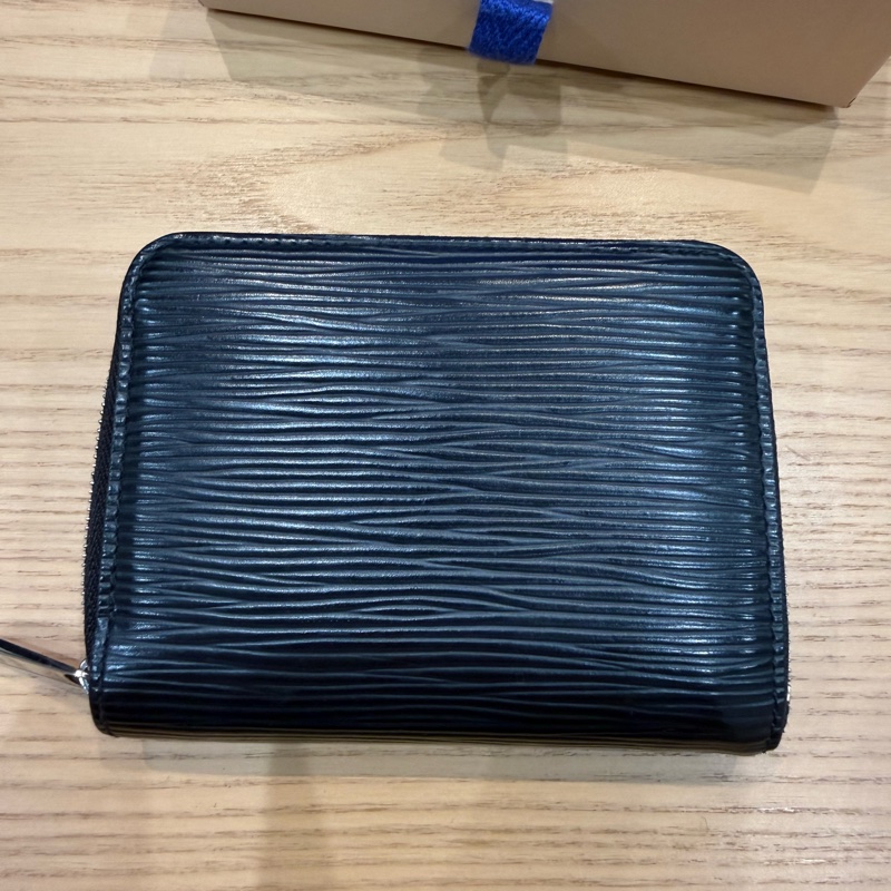 Louis Vuitton LV 水波紋 零錢包 M60152 黑色-13