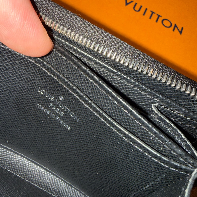 Louis Vuitton LV 水波紋 零錢包 M60152 黑色-18