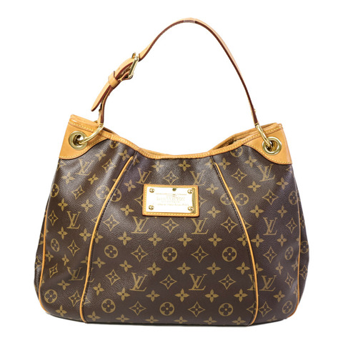 LOUIS VUITTON Monogram Galliera PM金扣肩背袋棕色