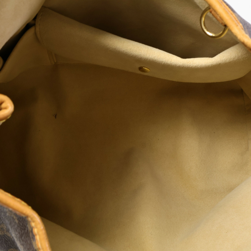 LOUIS VUITTON Monogram Galliera PM金扣肩背袋棕色-4