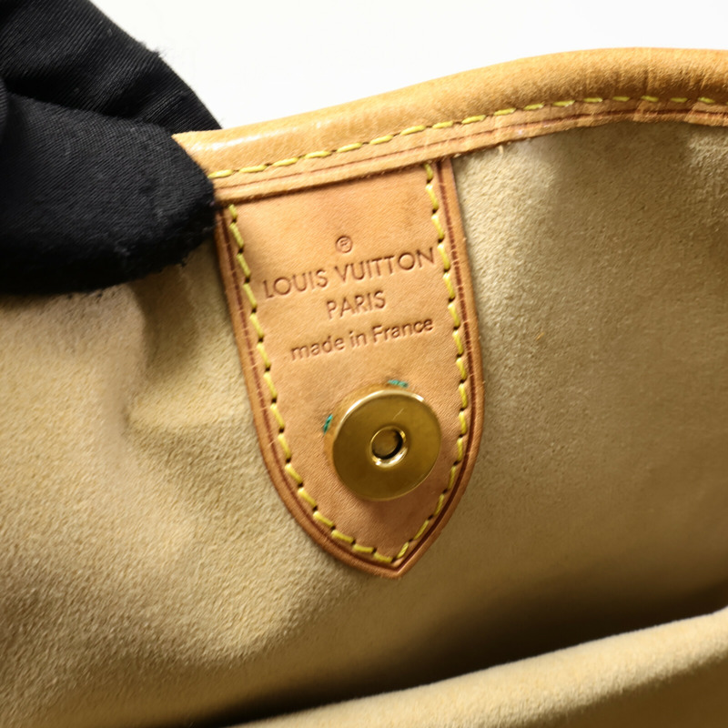 LOUIS VUITTON Monogram Galliera PM金扣肩背袋棕色-5