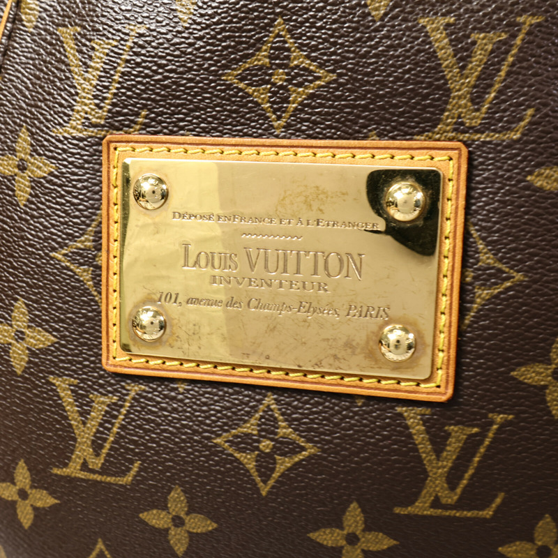 LOUIS VUITTON Monogram Galliera PM金扣肩背袋棕色-6