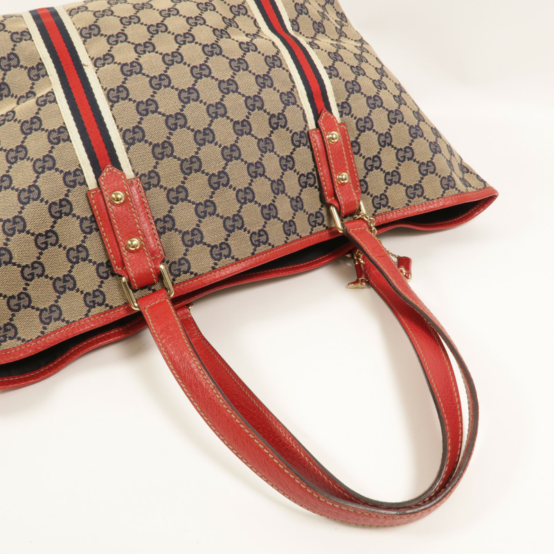 GUCCI 帆布Sherry Line肩背袋-7