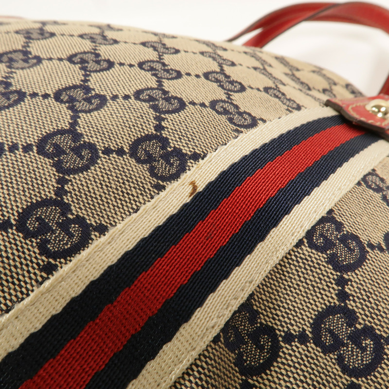 GUCCI 帆布Sherry Line肩背袋-12