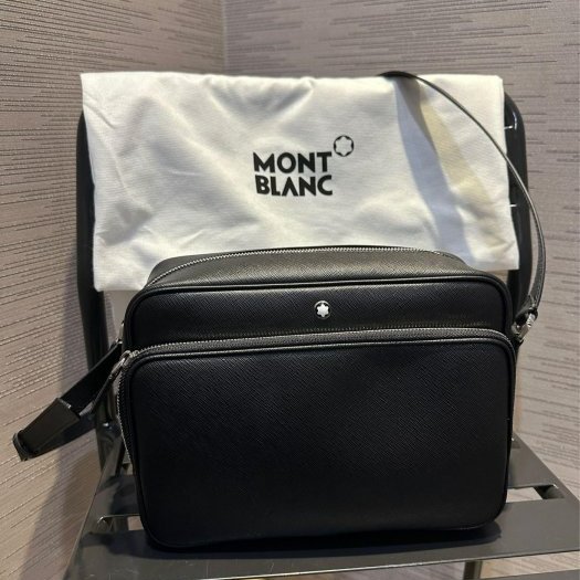 💎Han's house精品服飾💎MONTBLANC 萬寶龍 防刮牛皮 相機包 義大利製 原價37800-0
