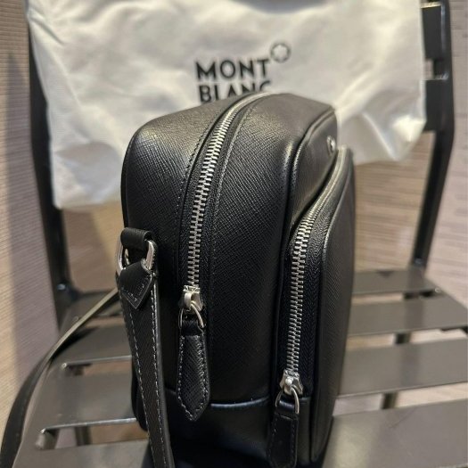 💎Han's house精品服飾💎MONTBLANC 萬寶龍 防刮牛皮 相機包 義大利製 原價37800-4