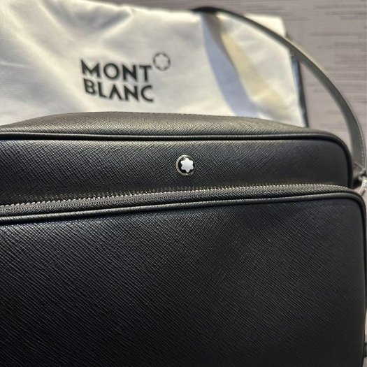 💎Han's house精品服飾💎MONTBLANC 萬寶龍 防刮牛皮 相機包 義大利製 原價37800-8