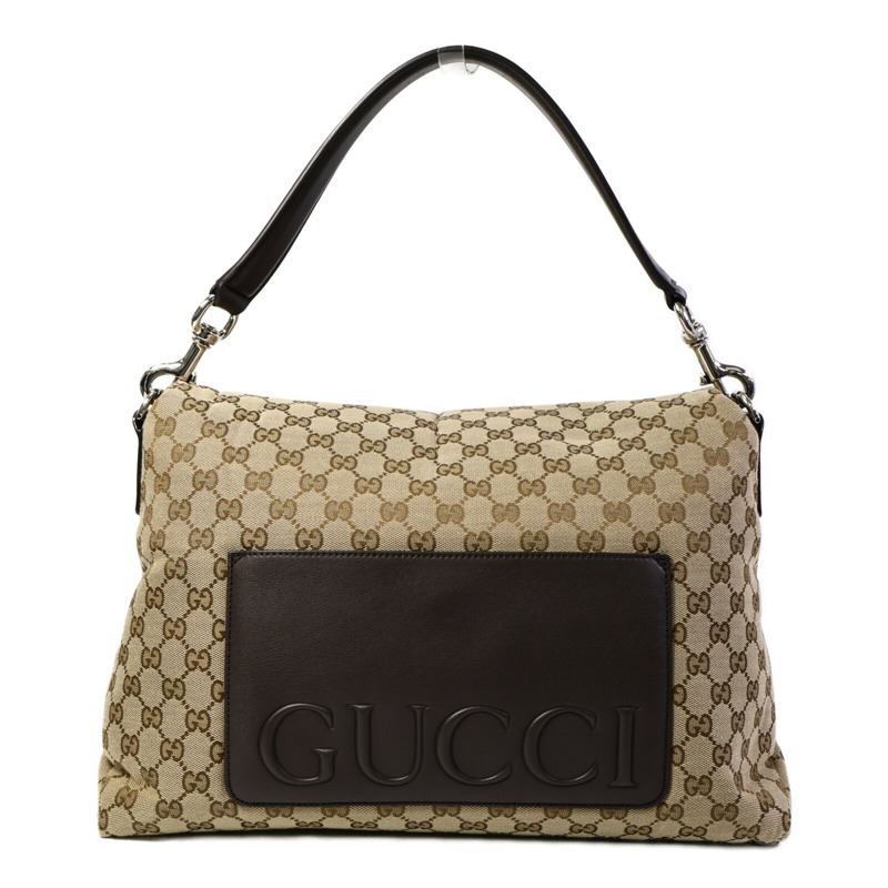 GUCCI 帆布GG Monogram Large Crossbody Bag肩背袋-1