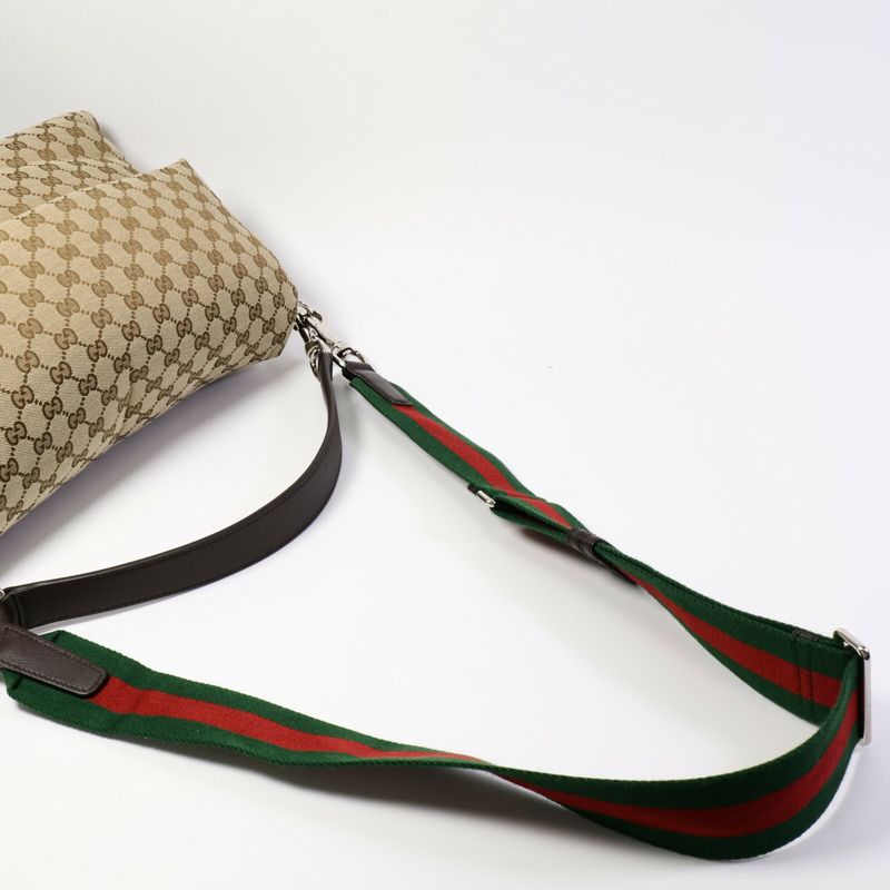 GUCCI 帆布GG Monogram Large Crossbody Bag肩背袋-9