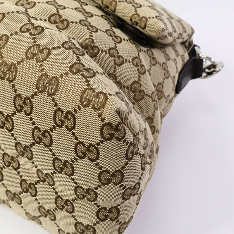 GUCCI 帆布GG Monogram Large Crossbody Bag肩背袋-11