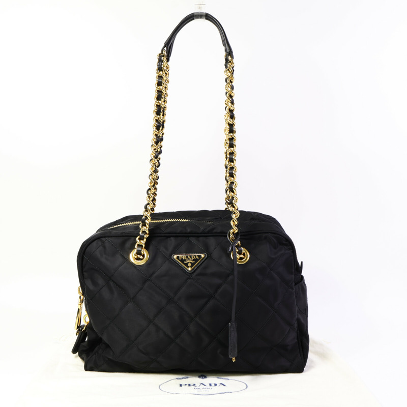 PRADA 尼龍Tessuto Impuntu肩背袋-10
