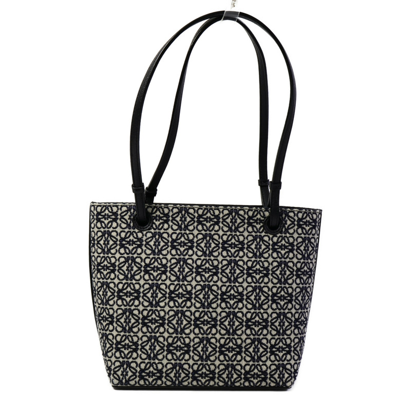 LOEWE 帆布Square Anagram Tote肩背袋-1
