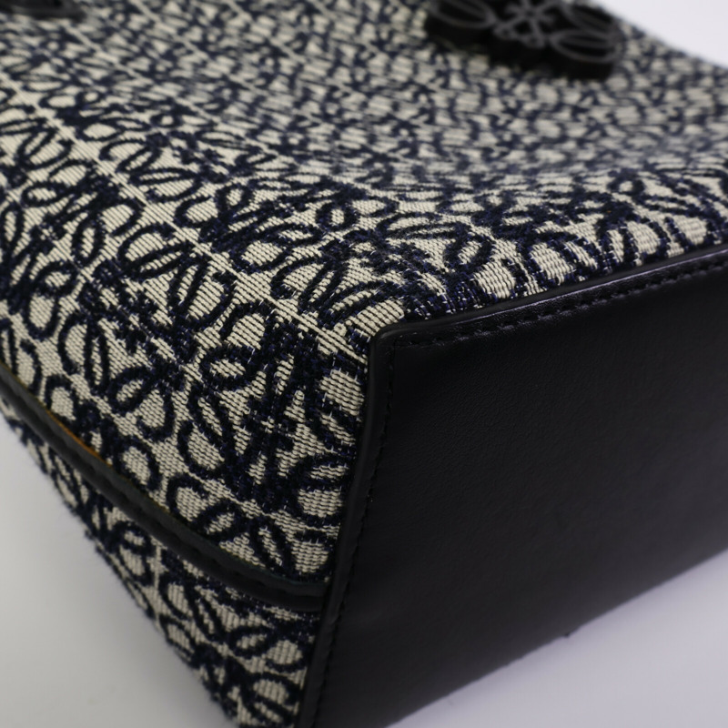 LOEWE 帆布Square Anagram Tote肩背袋-9