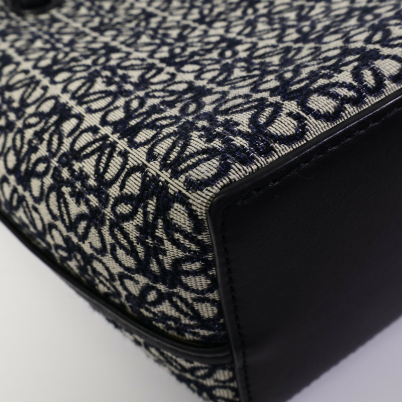 LOEWE 帆布Square Anagram Tote肩背袋-11