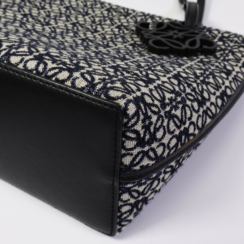 LOEWE 帆布Square Anagram Tote肩背袋-12