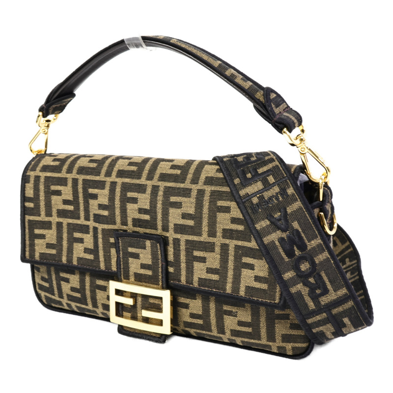 FENDI 帆布Baguette Bag手挽肩背兩用袋-2