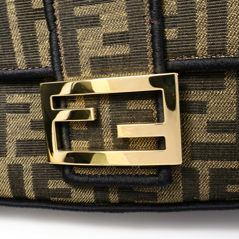 FENDI 帆布Baguette Bag手挽肩背兩用袋-6