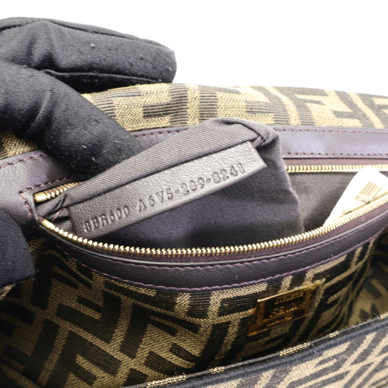 FENDI 帆布Baguette Bag手挽肩背兩用袋-7