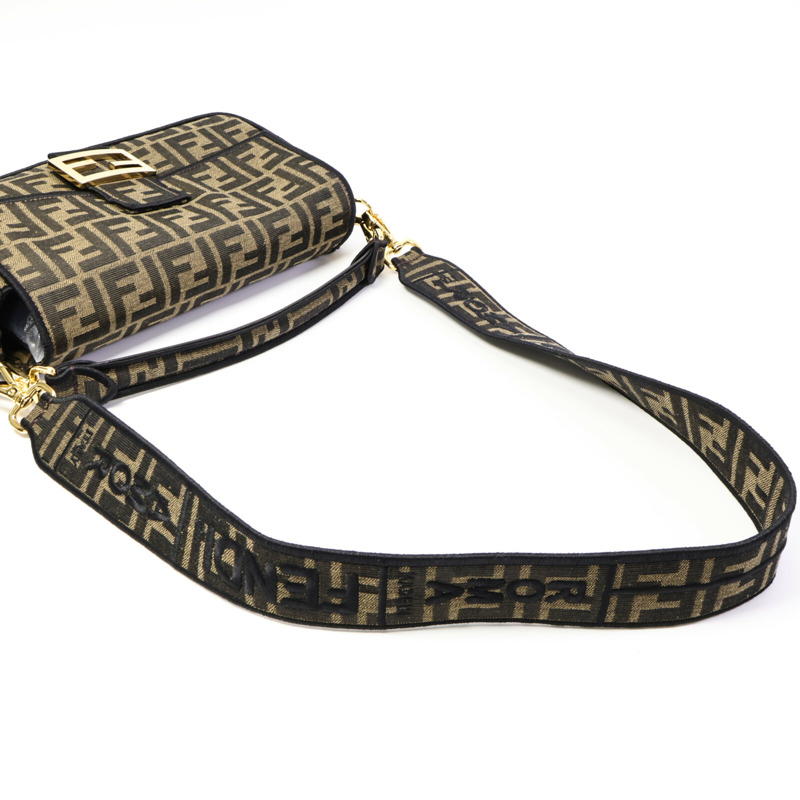 FENDI 帆布Baguette Bag手挽肩背兩用袋-8